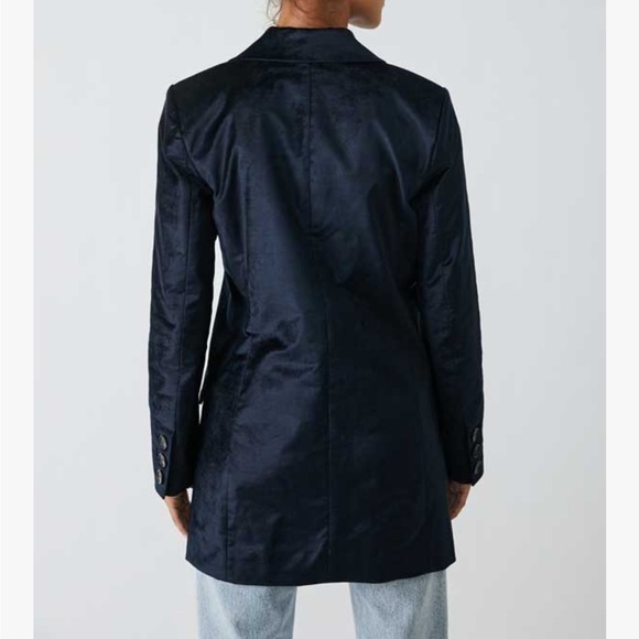 NWT Free People Velvet Cosmo Blazer - Picture 5 of 8
